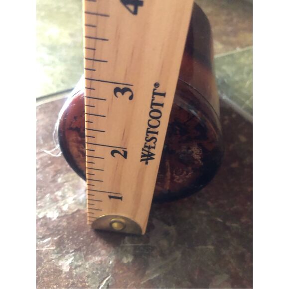 Vintage 1930s–1940s Amber Glass Clorox Pint Bottle with Embossed Diamond Logo - Picture 6 of 12